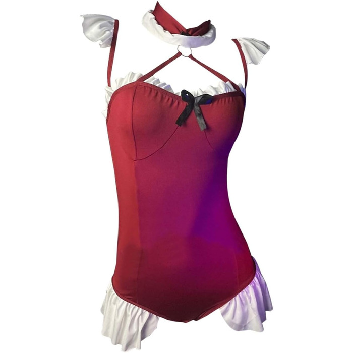 Сексуальна жіноча нічна сорочка-боді Babydoll з V-подібним вирізом для святкування Дня Святого Валентина та Різдва, безшовна, універсальний розмір