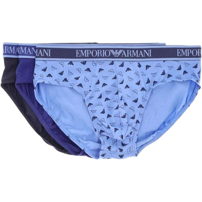 Труси чоловічі Emporio Armani (3 шт.) (L, Морський/Блакитний/Індиго)