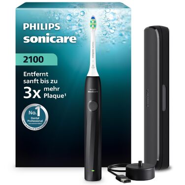 Електрична сонічна зубна щітка Philips Sonicare Series 2100 HX4021/01, 2 режими інтенсивності, SmarTimer, EasyStart, біла