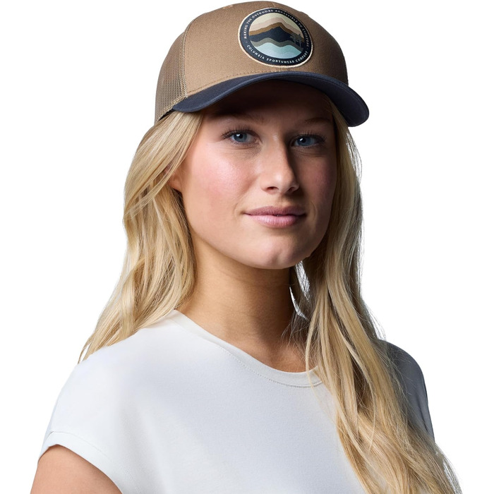 Кепка-снэпбек Columbia Mesh Snap Back унісекс, сітчаста з регульованим розміром, Delta/Shark/Circular Landscape