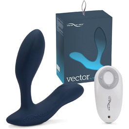 We-Vibe Vector: Масажер простати та перинеума для чоловіків - анальний секс-іграшка з пультом дистанційного керування, керована через додаток, гнучкий силіконовий вібратор (сірий)