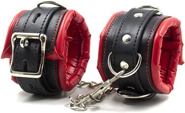 Набір наручників та кайданок для ніг Hanyi Leder з м'якою підкладкою, для БДСМ, еротичних ігор, для жінок та чоловіків