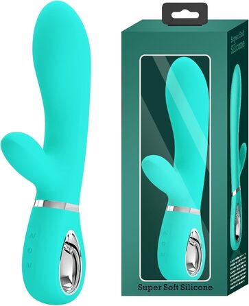 Вібратор Pretty Love Thomas Rabbit, Блакитний, 2.05x4 см