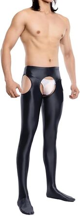 Штанці-лосини чоловічі YUDATPG, спортивні, штанці-колготки, висока талія, зелені (S, чорний)