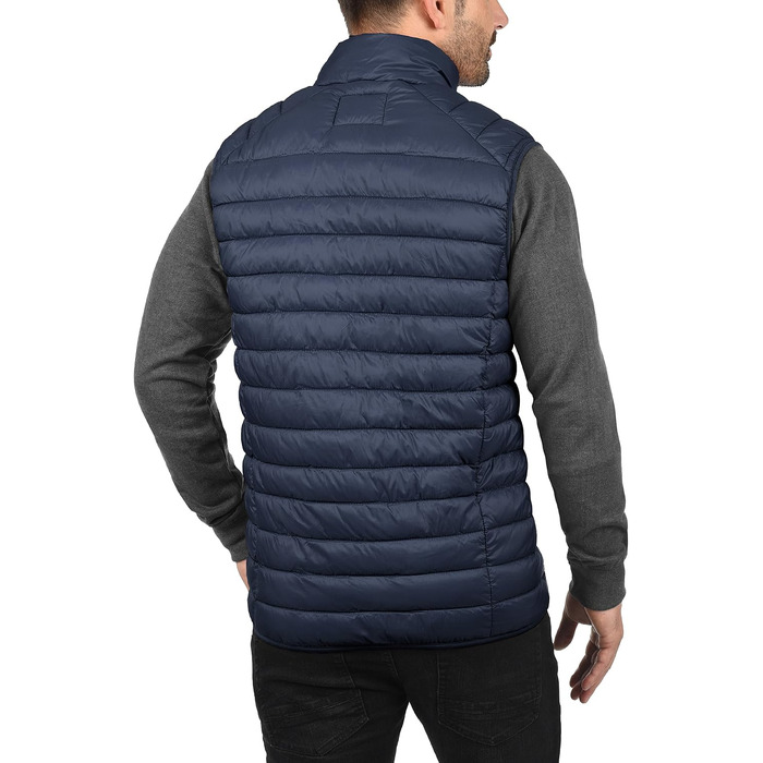 Чоловічий стібаний жилет BLEND BHNille Outdoor темно-синього кольору, розмір L