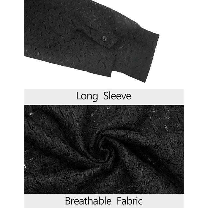 Футболка AIEOE для чоловіків, сітка, прозора, чорна (L)