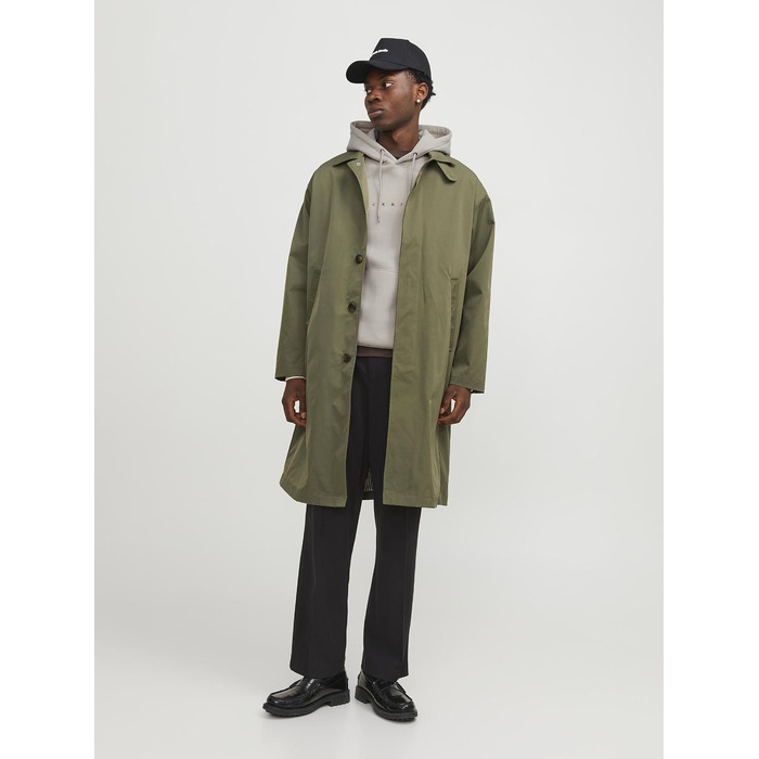 Чоловічий худі Jack & Jones JJESTAR з капюшоном, Relaxed Fit, колір Moonbeam, розмір XL