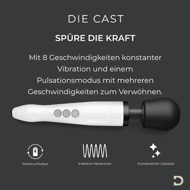 Вібратор для жінок Doxy: інтенсивна вібрація, перезаряджається, для дорослих