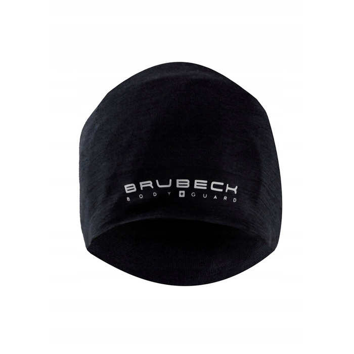 Термоактивна шапка Brubeck Active Wool, чорна, S/M