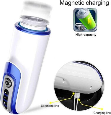 Масажер для чоловіків з нагріванням та 7 режимами вібрації, 3D силіконова вагіна, автоматичний масажер для чоловіків