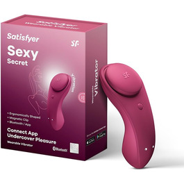 Вібратор Satisfyer Sexy Secret Connect App, 8,5 см: міні-вібратор з керуванням через додаток | Тихий, портативний | Для еротичної стимуляції