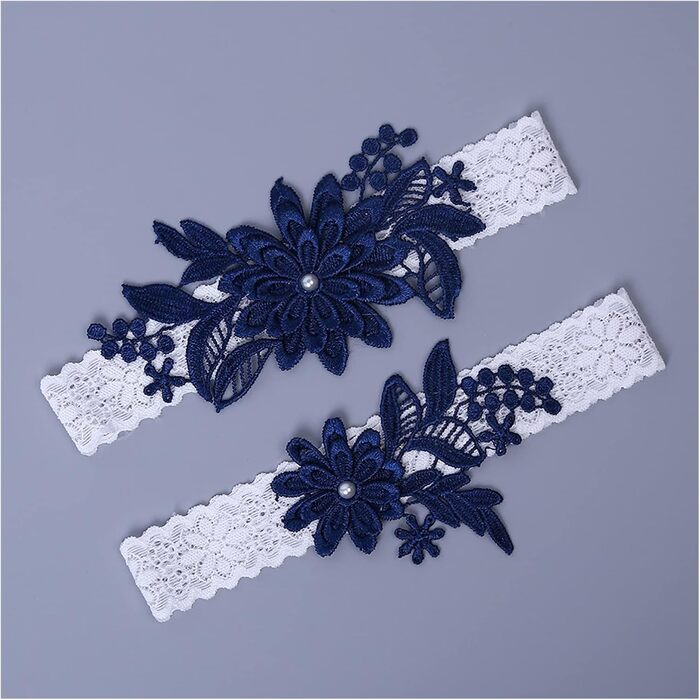 Стрічка для нареченої ACiyD, мереживна стрічка для ноги на весілля, бал, мереживний наголовник (Бежевий)