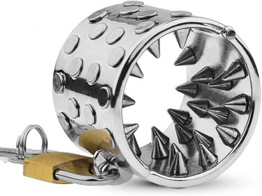 Кольцо для статевого члена з металу, з шипами, стимулятор, для чоловіків, 40 мм