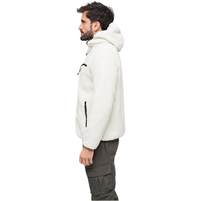 Чоловіча робоча куртка Brandit Teddyfleece Worker Jacket, біла, розмір XXL