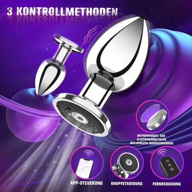 Вібратор анальний для чоловіків та жінок з пультом дистанційного керування, 10 режимів, анаплаг, комплект вібраторів для пар, масаж простати