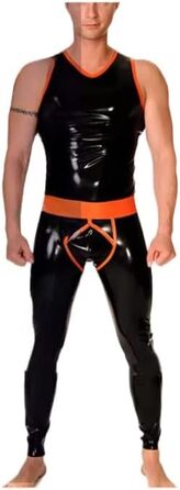 Легінси чоловічі латексні GAYLOP з кишенею, чорні, XL