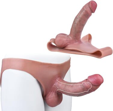 Реалістичний дилда-піхвовий рукав, силіконовий дилда, чоловіча нижня білизна з реалістичними яєчками, збільшення та подовження, секс-іграшка для чоловіків, затримка еякуляції