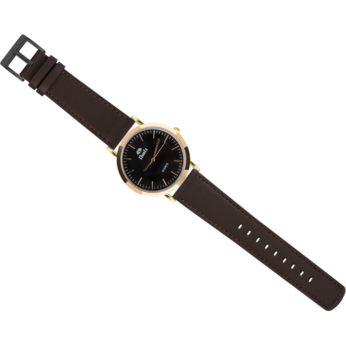 Шкіряний ремінець для годинника TStrap Soft Leather — чорний, зі швидким випуском (Quick Release), універсальний спортивний браслет для смарт-годинників (чоловічий/жіночий), 20мм, застібка-пряжка