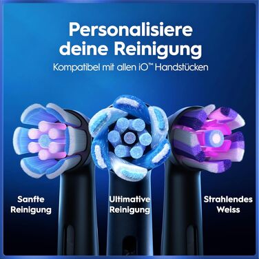 Електрична зубна щітка Oral-B iO Series 5 Matt Black: 5 режимів чищення, насадка та дорожній футляр, чорна
