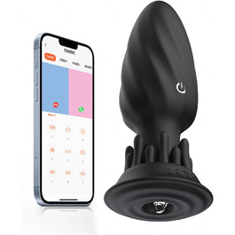 Анальні вібратори для жінок та чоловіків з пультом керування, 9 режимів вібрації. Іграшки для дорослих