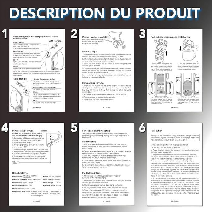 Інтимна іграшка для чоловіків з 5 телескопічними стержнями та 5 режимами стимуляції. Реалістична вагіна для чоловіків.