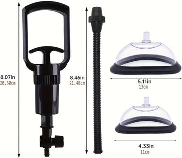 Набір для стимуляції клітора Guspiun: ручна вакуумна помпа з 2 сосками для клітора та 3 сосками для грудей, сексуальна іграшка для жінок, парна