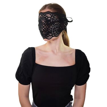 Чорна маска на обличчя з мереживом та стразами для жінок, елегантна венеціанська маска для карнавалу, Хелловіну, косплею, костюмованих вечірок, чорний колір