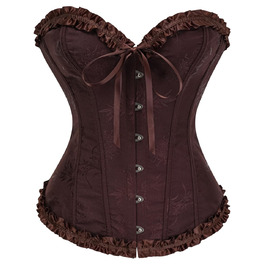 Корсет жіночий KUOSE з нагрудником, великі розміри S-6XL, чорний (34-36)