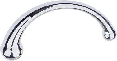 Масажер G-Spot, анальний плагін з металу, стимулятор для чоловіків та жінок, для масажу простати та G-Spot (сріблястий, M - 20 см)