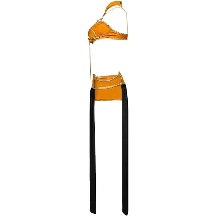 Костюм для жінок DLYQYZYG: сексуальний костюм принцеси-рабки, костюм принцеси Леї, жіночий карнавальний костюм на Хелловін, чорний, XXL