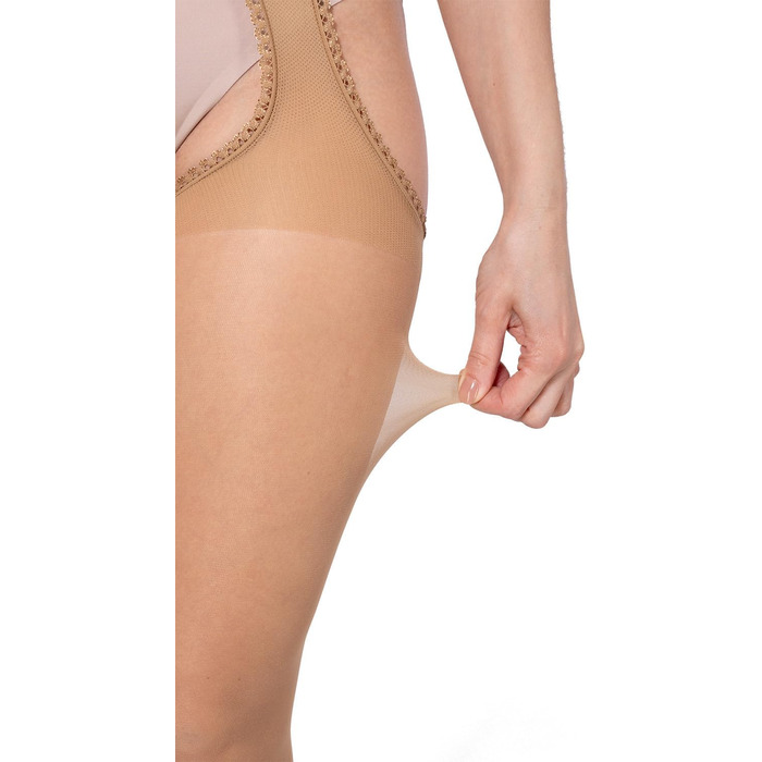 Шосточки BANANAU 20 Den з відкритим промером, мереживо, S, Daino