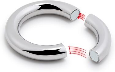 Сталевий кільцевий стимулятор для чоловіків з магнітними вагами, для уповільнення еякуляції (30+33+38mm)