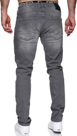 Чоловічі джинси MERISH Slim Fit з ефектом стрейч, дизайнерські денімні штани, сірі (42W / 32L), модель 9148-2100