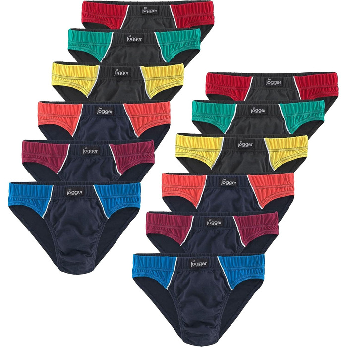 Спортивні штани чоловічі e Jogger з контрастними вставками та пасками, приємні на дотик. 6 X Морський / Кольорові вставки (3XL, 12 X Чорний / Морський / Кольоровий)