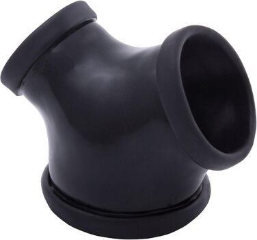 Стриптиз-рукав з латексу для чоловічих статевих органів, чорний, з кільцем 2.8 см, кільцем для яєчок 3.5 см, розтягувачем яєчок, секс-іграшка для початківців та професіоналів, виготовлено в Німеччині