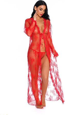 Комплекти нижньої білизни GMDNS для жінок: сексуальна нічна сорочка великих розмірів (XXL, червоний)