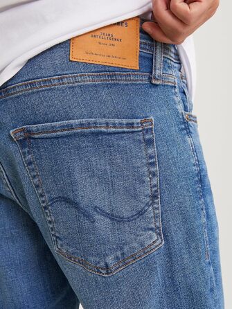 Чоловічі джинси Jack & Jones Slim Fit JJORIGINAL AM 781 синього кольору, пряма штанина, Denim
