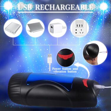 Масажер для чоловіків з 10 вібраціями та 2 режимами, 3D силікон, стимулятор пеніса