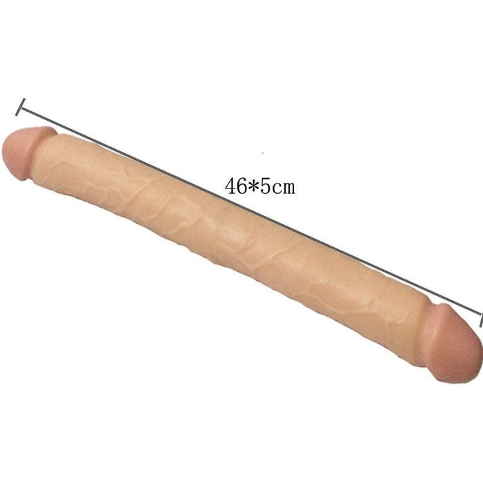 Двосторонній дилда Zooma з реалістичного силікону, ультра-довгий, для жінок та чоловіків