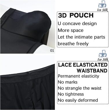 Сліпекс чоловічі прозорі сексуальні труси BIATWOWR з підсилювачем мішка для більшої привабливості та комфорту (2 шт.): різнокольорові, XL