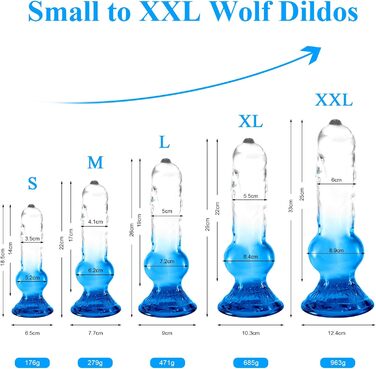 Анальний дildo Difemstoy з сильним присоском, стимулятор G-точки, іграшки для дорослих для жінок, чоловіків, пар (S, блакитно-прозорий)
