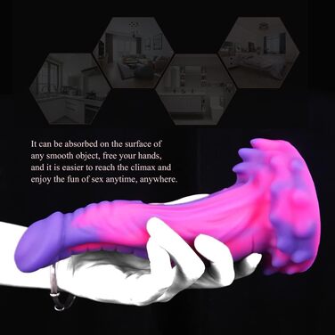 Силіконовий анальний дildo Kuaecr 5 Arten з сильним присоском для стимуляції G-точки, м'який монстр, для жінок та чоловіків