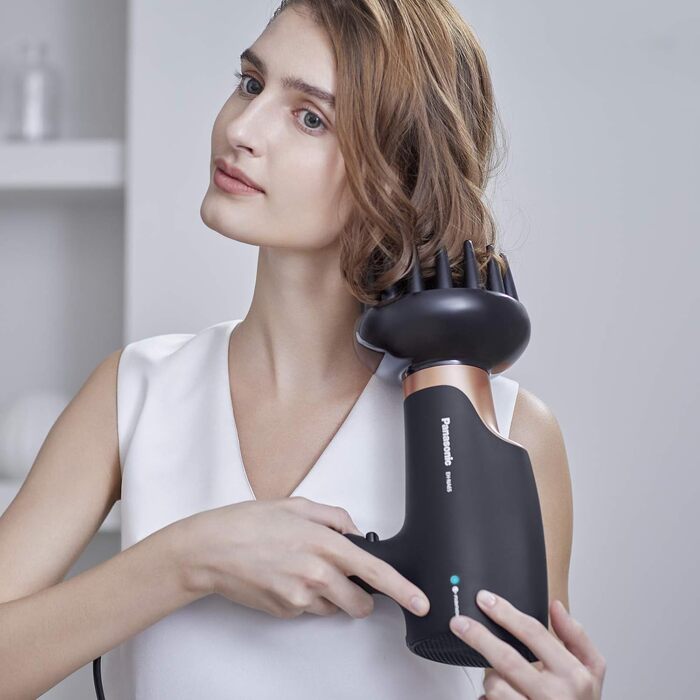 Фен для волосся Panasonic EH-NA7M-P825 nanoe з концентратором, 1600 Вт, складаний, для блиску та швидкого сушіння, Рожеве золото
