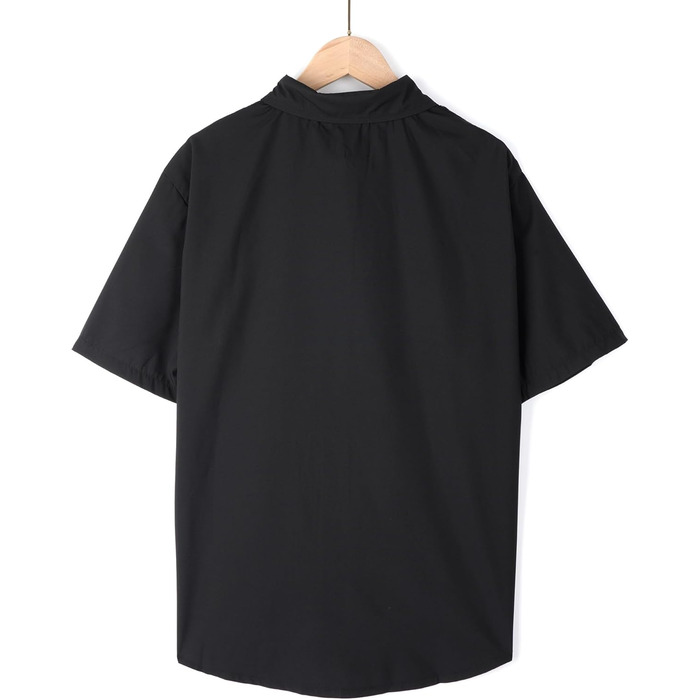 Чоловіча прозора сорочка-майка, мереживна футболка з короткими рукавами для вечірок та клубу (чорна, розмір M)