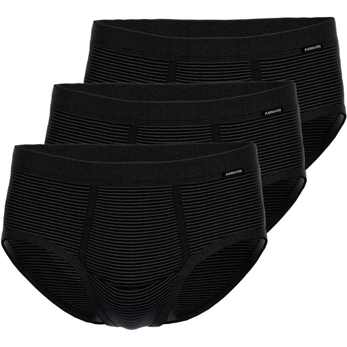 Чоловічі джинси Ammann 3er Pack - спортивні труси Ammann Sport Sip з м'яким поясом та виходом для трусиків, розмір 5-12, кольори: Темно-сірий та Антрацит (5XL)