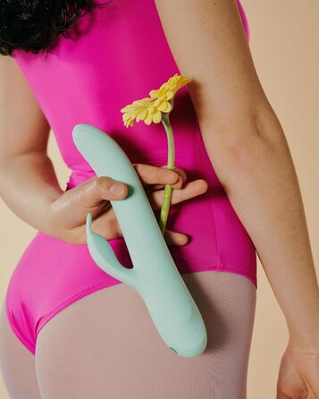 Вібратор Rabbit Control з ефектом штовхання та гнучким вібраційним важелем - Be Playful