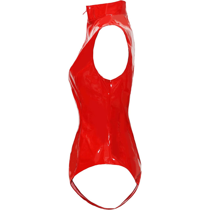 Боді з латексу PVC червоного кольору Bslingerie® для жінок, ефектний (Getaway Solids)