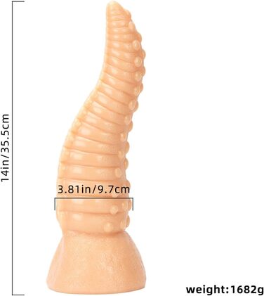 Анальний дилататор YXBLV 35.5 см, XXL, гнучкий, з присоскою, для жінок та чоловіків