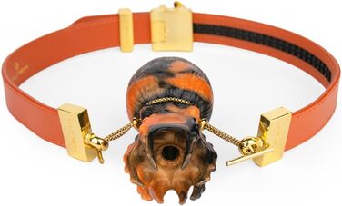 Набір для БДСМ Guspiun Luxus: Мундштук, Затискач для язика, Силіконовий вагінальний мундштук, Регульований набір для рабства, Фетиш, Іграшки для дорослих (Оранжева пов'язка на голову)