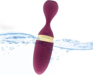 AMORELIE Flirt – Вібратор для пальців | Водонепроникний | З м'якого силікону, Червоний